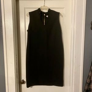 Calvin Klein Women’s black dress ruffle collar gold zipper size 16W plus size